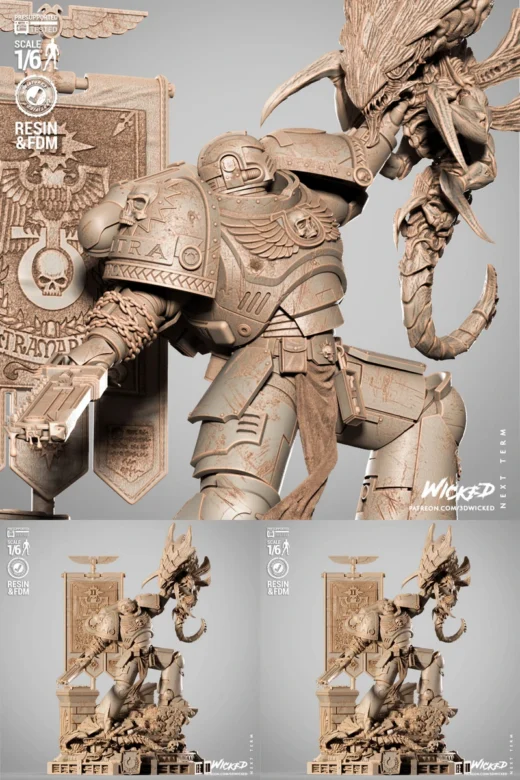 Titus Warmhammer Sculpture