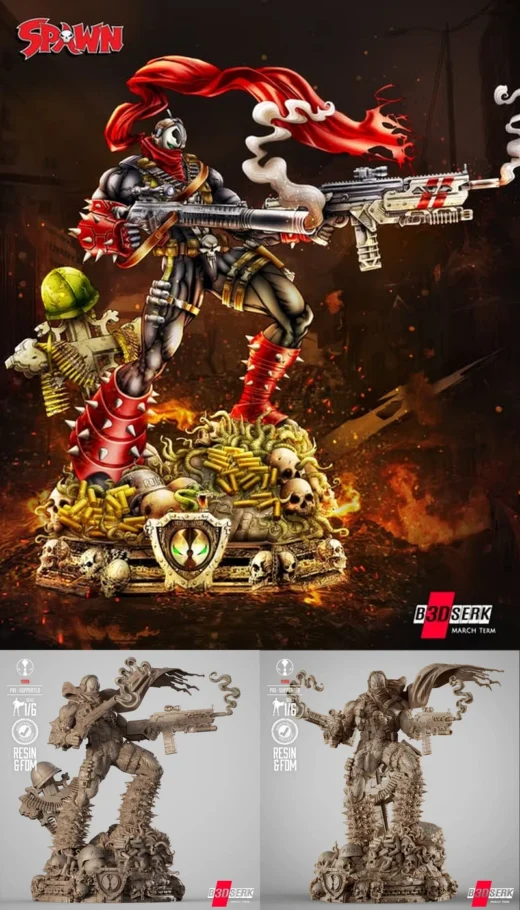 Commando Spawn Sculpture