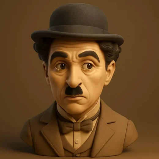 Charlie Chaplin bust