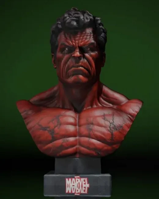 Red Hulk Marvel Bust