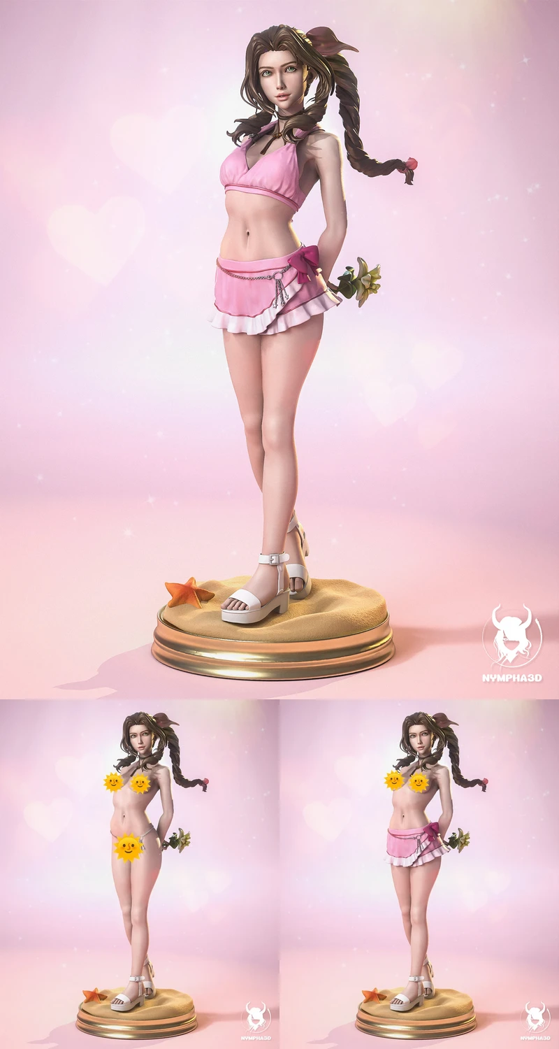Aerith Pink Mermaid outfit (Final Fantasy VII) extra