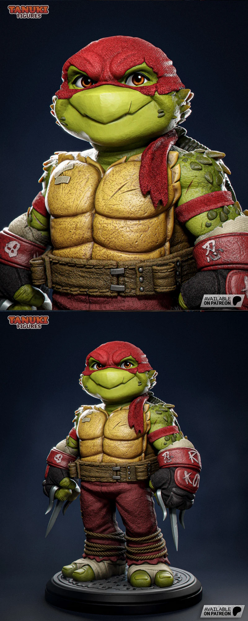 Tmnt Raph Model Raphael – TMNT – Toon | 3D Printable Models – Ready-to-Download STL Files