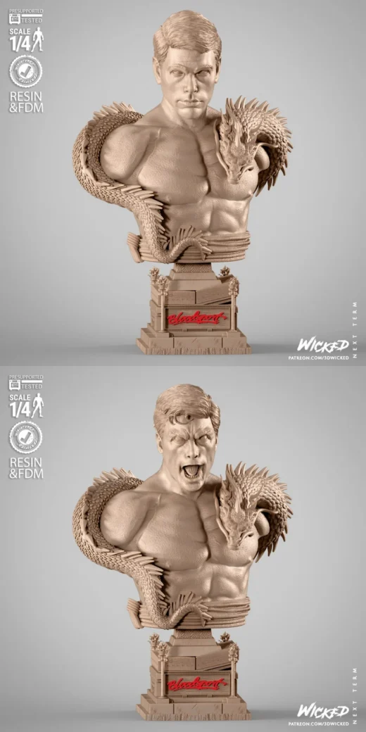 Frank Dux Portrait Bust