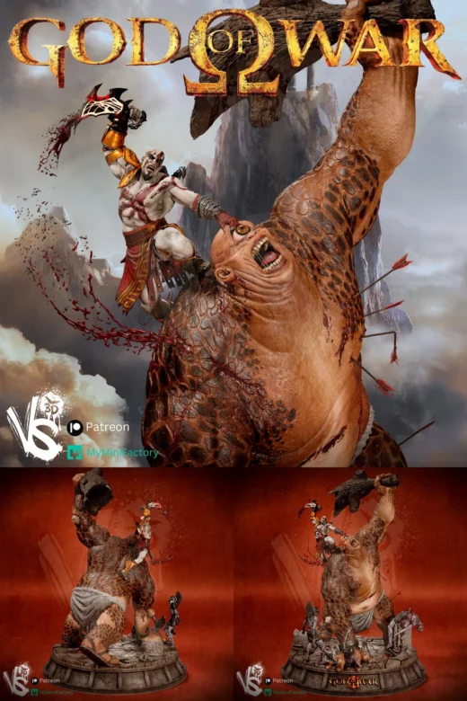 God War Diorama – Kratos vs Cyclope