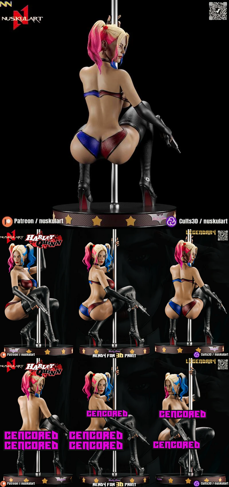 Harley Quinn – DC – Psyco Stripper Edition extra