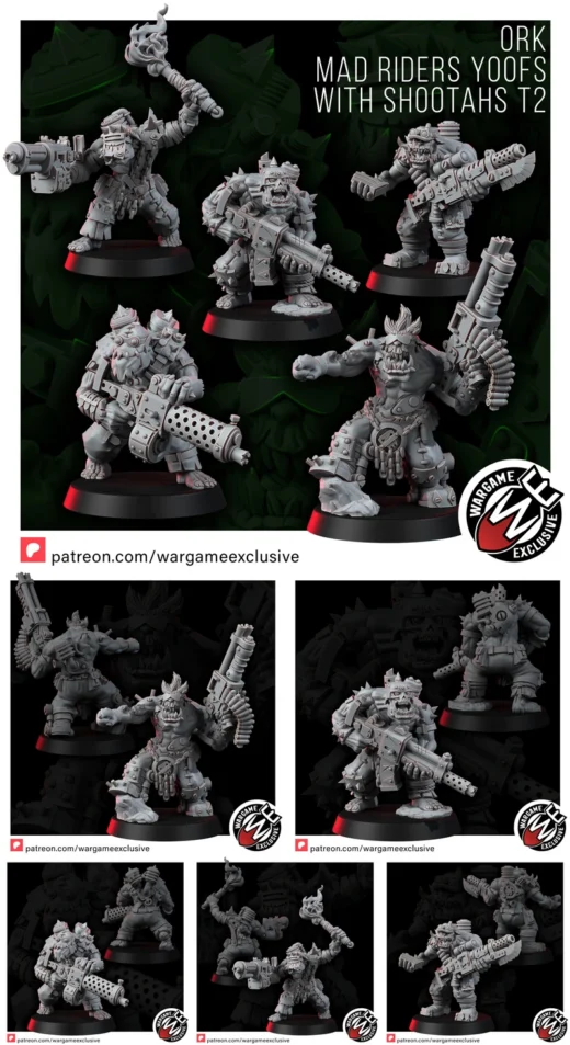 ORK MAD RIDERS YOOFS WITH SHOOTAHS T2