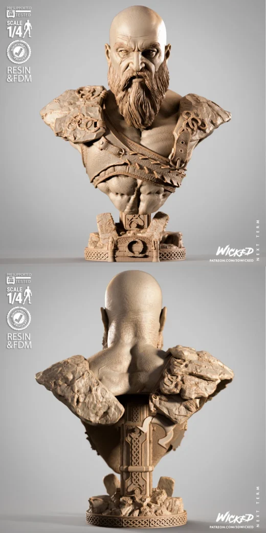 Kratos Portrait Bust