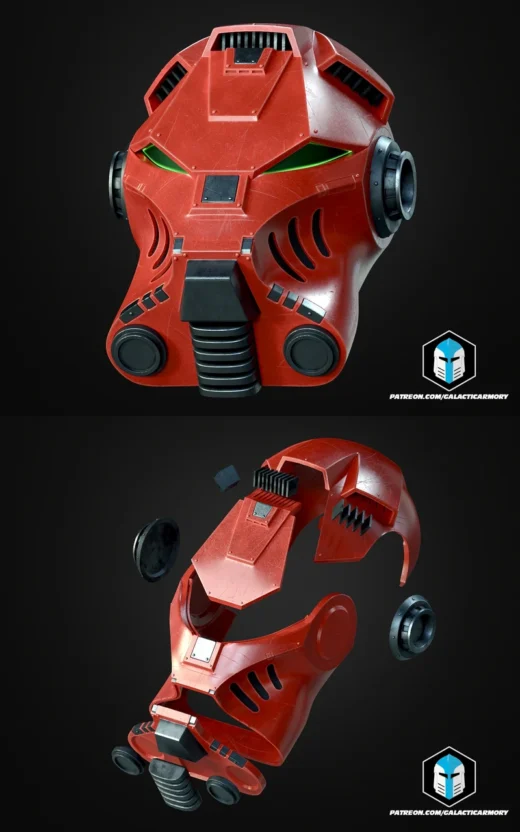 Terminator Helmet – Grimdark Sci-Fi Armor STL for 3D Printing