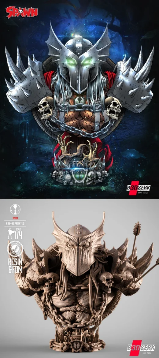 Dark Ages Spawn Portrait Bust