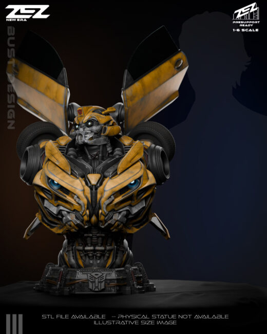 Bumblebee Bust – Transformers STL Model for 3D Printing