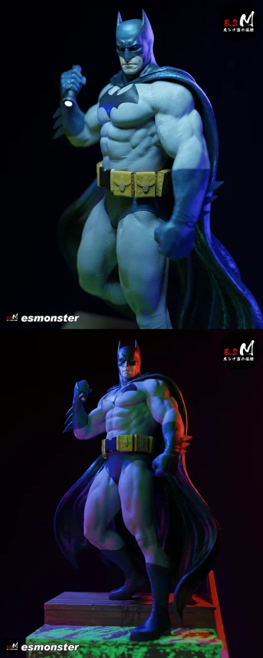 Batman Character Statue – Superhero STL File for 3D Printing