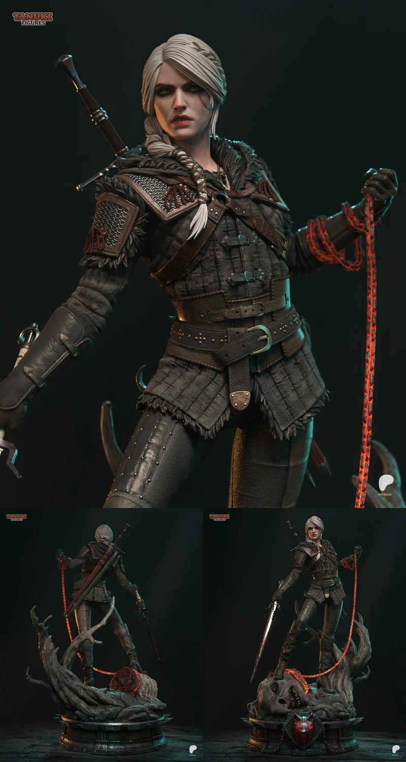 Printable Ciri Figure | The Witcher 3D Model STL File