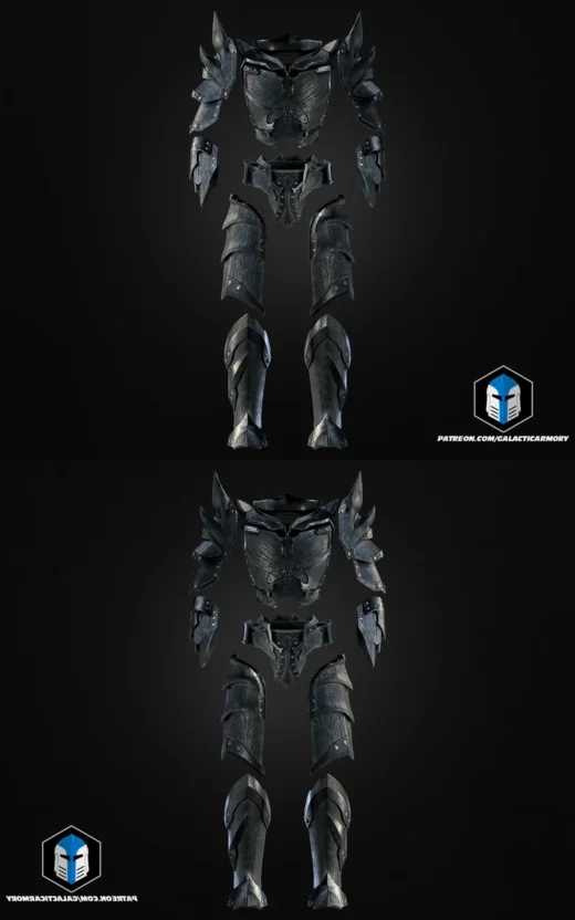Daedric Mando Armor – Fantasy Sci-Fi Crossover STL for 3D Printing