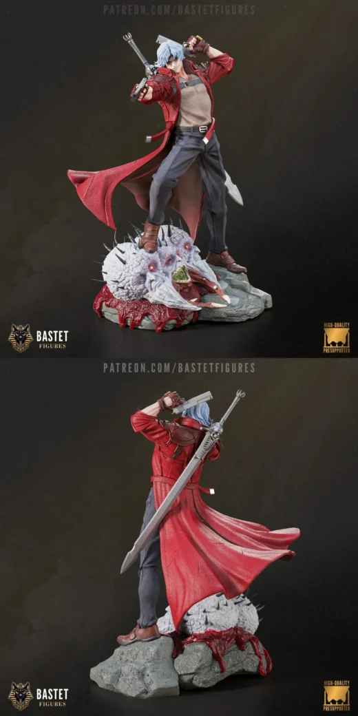 Dante – Devil May Cry STL Figure for 3D Printing