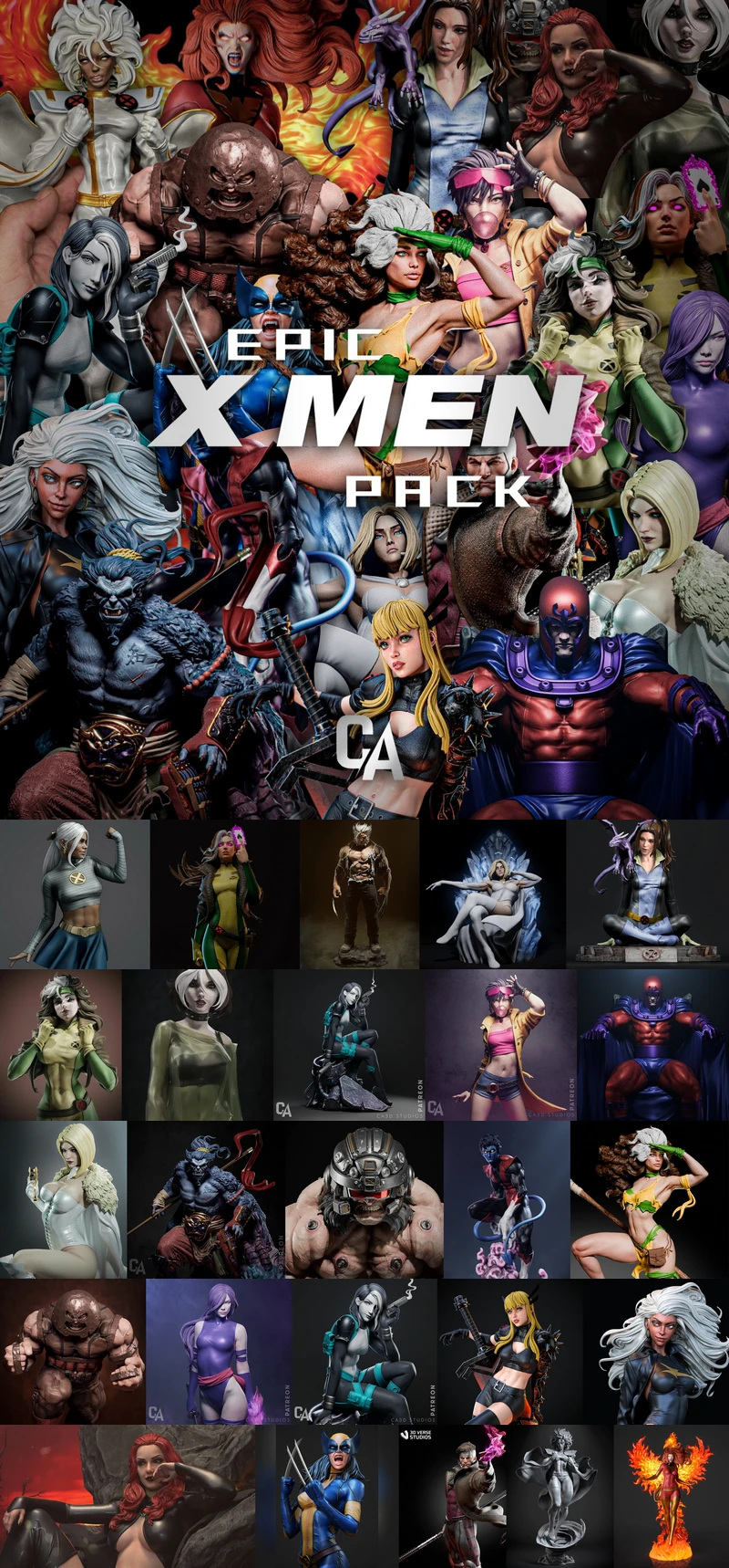 Epic X-Men Pack – Ultimate Mutant Pack 24 Incredible Models