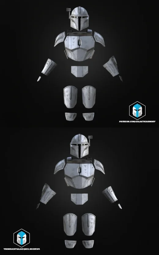 Mandalorian Armor & Helmet – Fortnite Edition STL Set for 3D Printing