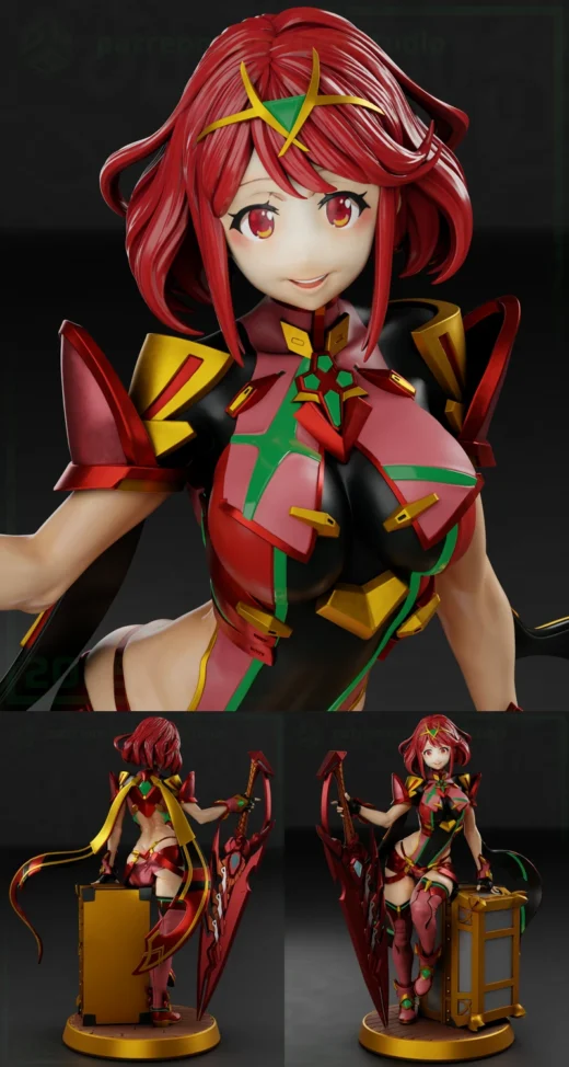 Pyra – Xenoblade Chronicles STL Figure for 3D Printing