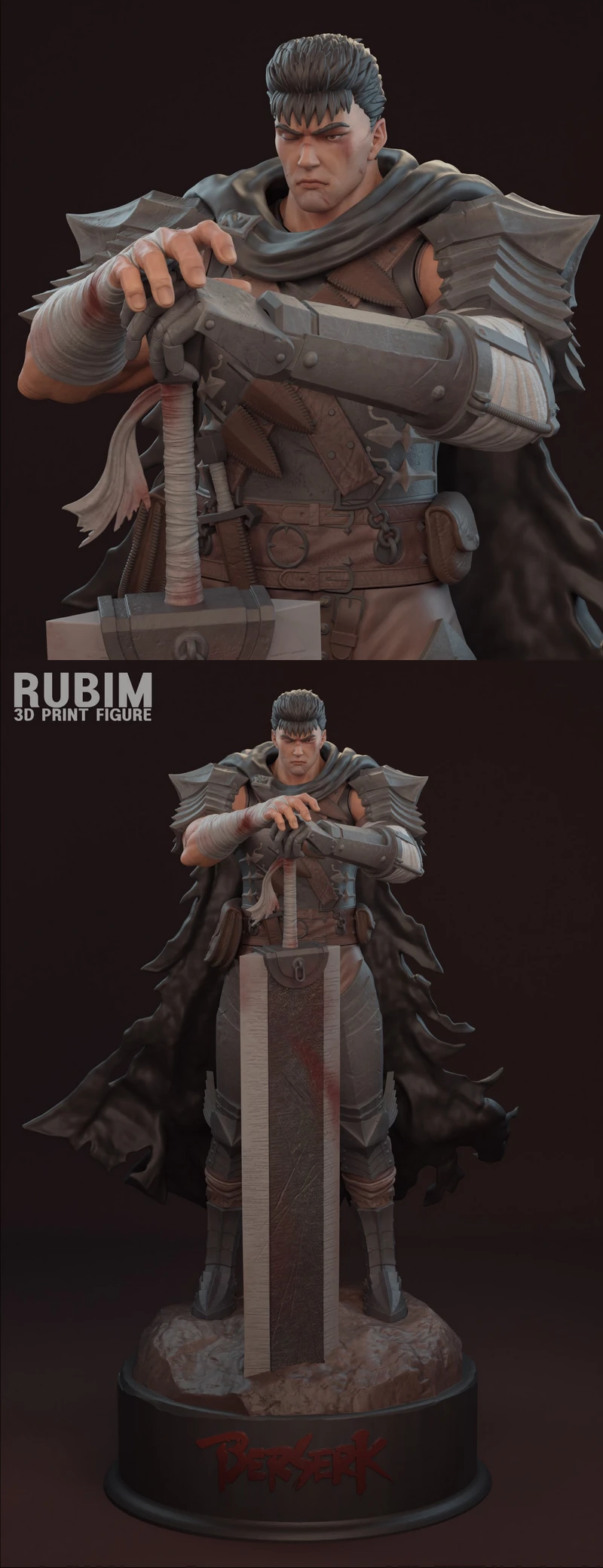 Guts – Berserker Armor STL Figure from Berserk for 3D Printing