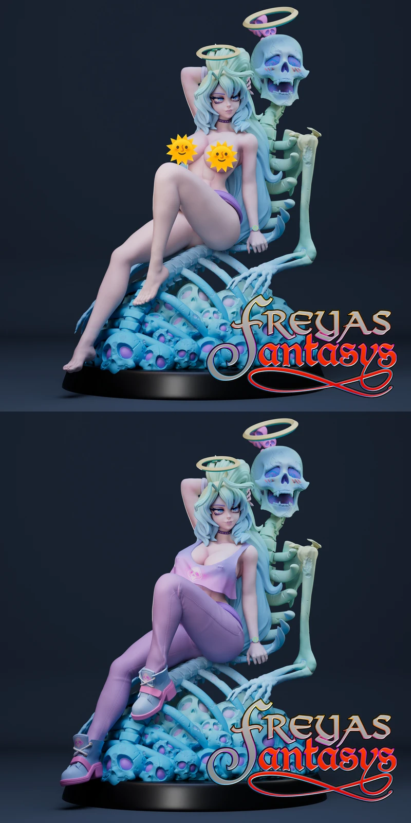 Honeko – Vtuber Figure STL (Freyas Fantasys V3) for 3D Printing