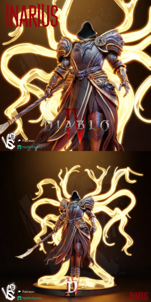 Inarius – Diablo STL Figure for 3D Printing