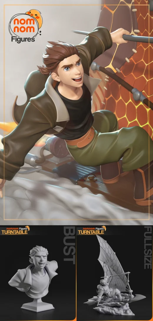 Jim Hawkins – Treasure Planet STL Figure for 3D Printing