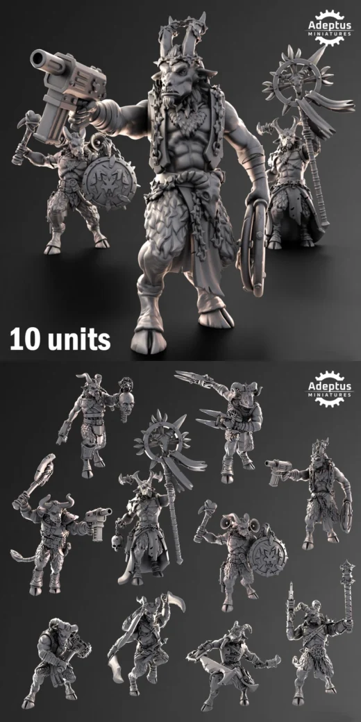 Kill Squad – Gorehorns STL Miniature Set for 3D Printing
