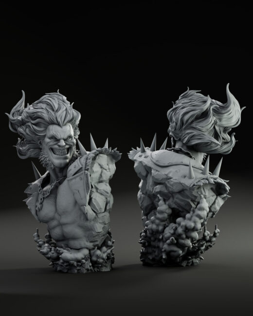 Lobo Bust – DC Comics STL Model for 3D Printing