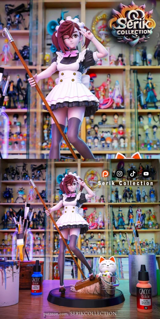 Momo Ayase Maid Edition – Dandadan STL Figure for 3D Printing