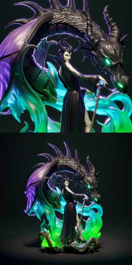 Maleficent – Dark Fairy STL Figure for 3D Printing