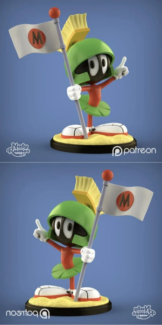 Marvin the Martian Figure – Classic Cartoon STL Model for 3D Printing