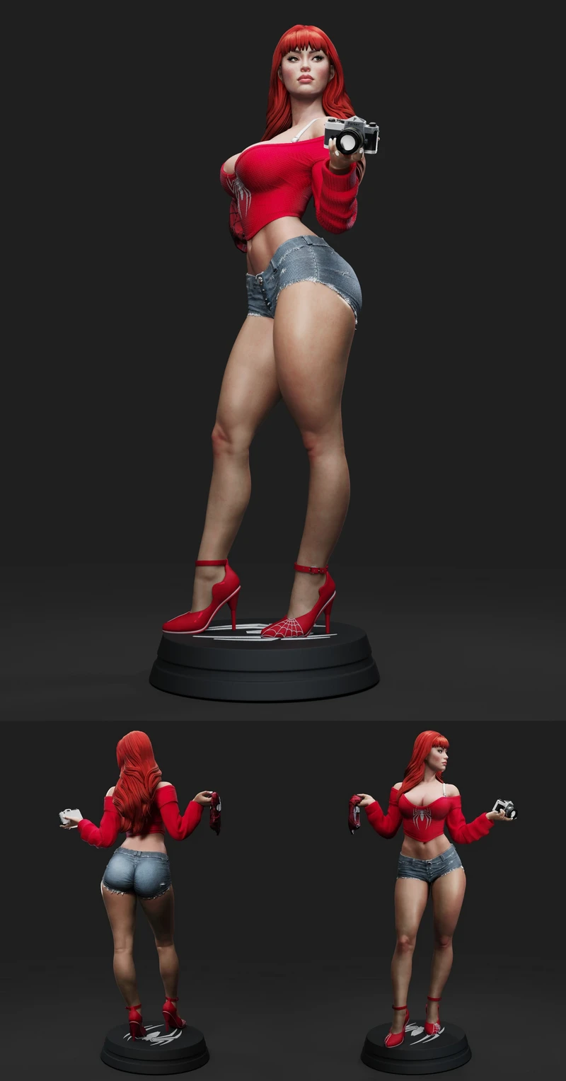 Mary Jane Watson – Marvel STL Figure for 3D Printing