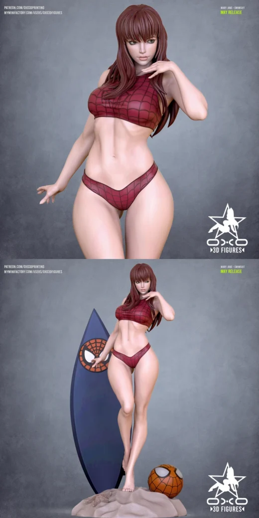 Mary Jane Swimsuit Tabletop Miniature Figure