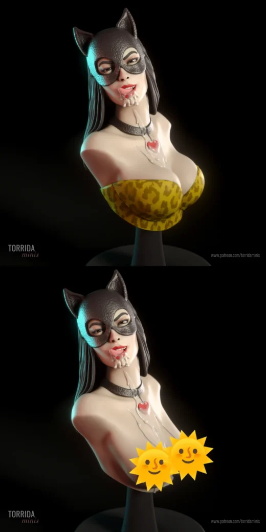 Miyu Bust – Anime-Style STL Model for 3D Printing