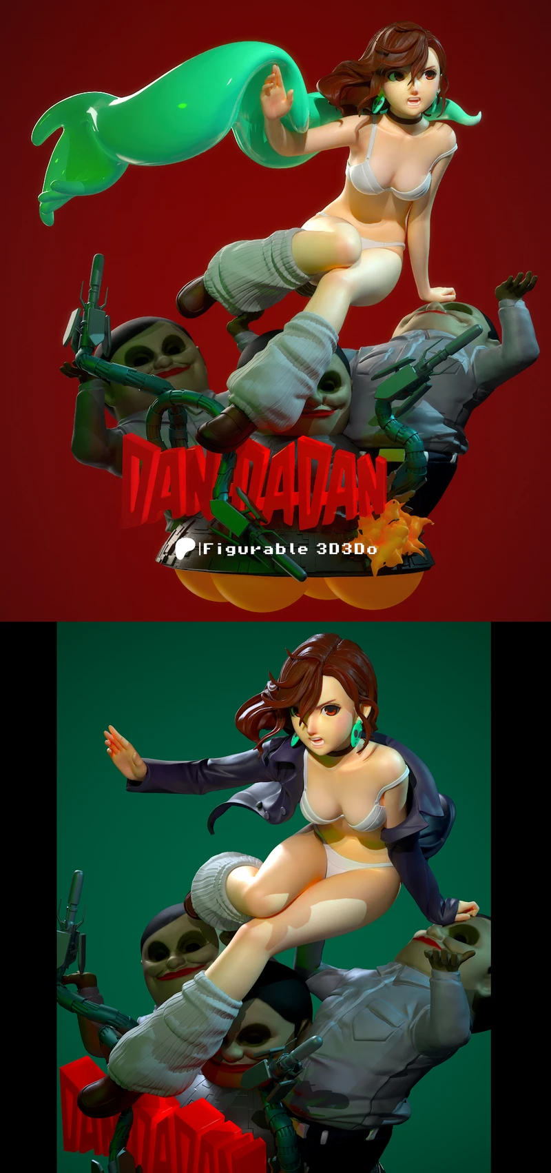 Momo Ayase – Dandadan Anime STL Figure for 3D Printing