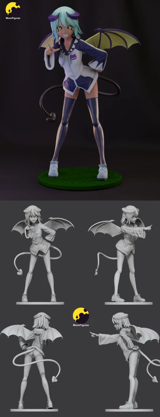 Lilith – Monster Musume-Inspired STL Figure for 3D Printing