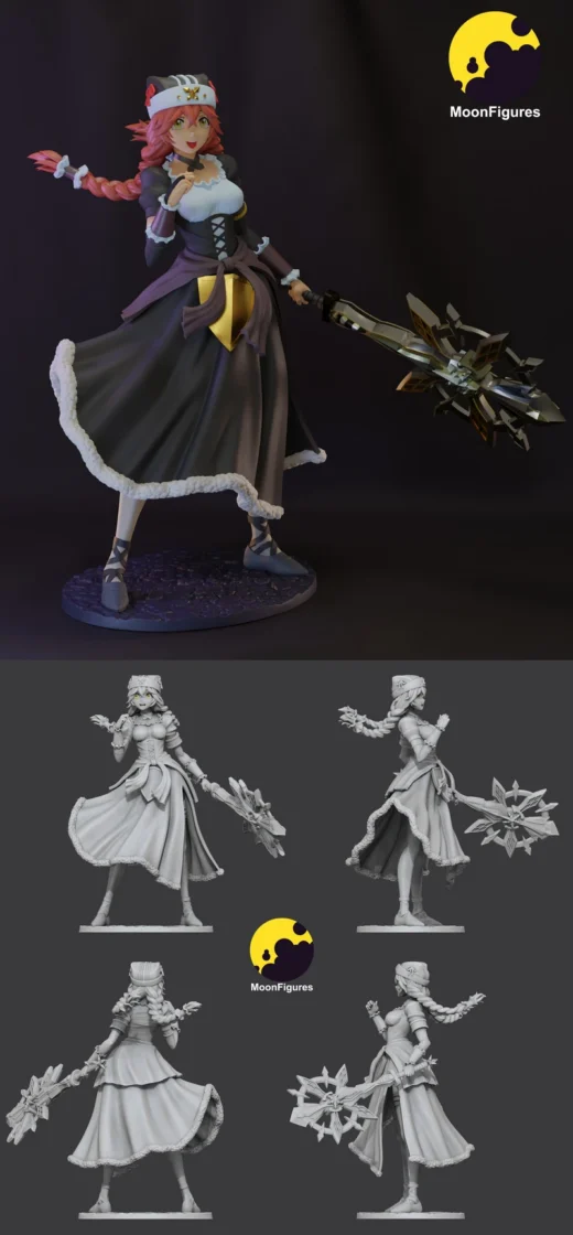Lupusregina Beta – Overlord STL Figure for 3D Printing