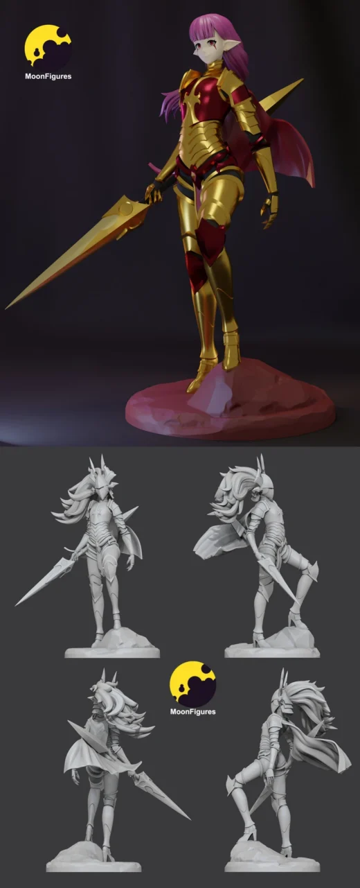 Esil Radiru – Solo Leveling STL Figure for 3D Printing