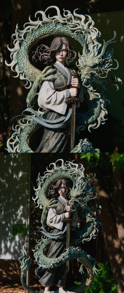 Mulan – Warrior Princess STL Figure for 3D Printing