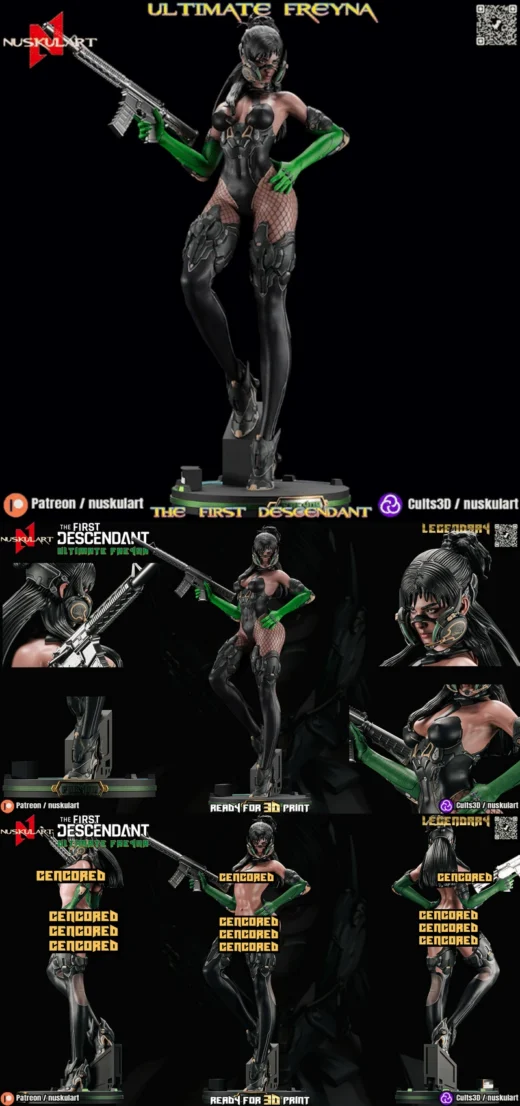 Ultimate Freyna – The First Descendant STL Figure for 3D Printing
