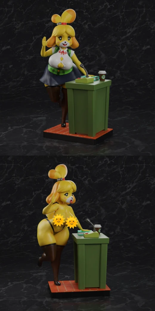 Isabelle – Animal Crossing STL Figure for 3D Printing