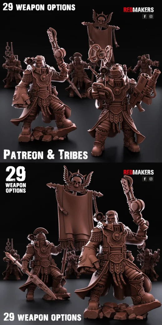 Solar Guard – Tactical Command Squad STL Miniatures for 3D Printing