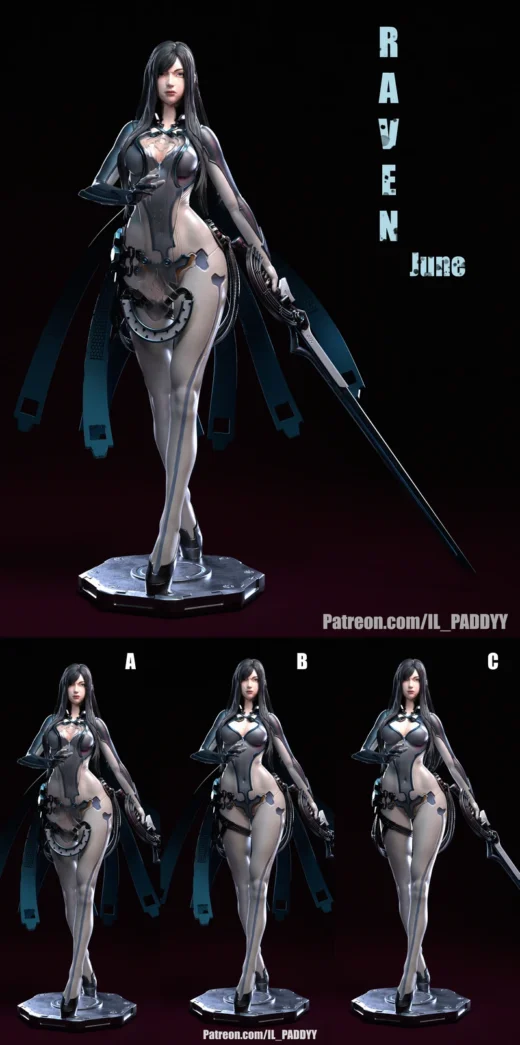 Raven – Stellar Blade STL Figure for 3D Printing