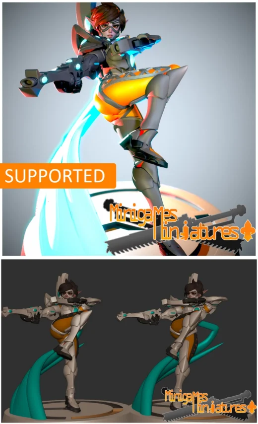 Tracer space elf anime figurine
