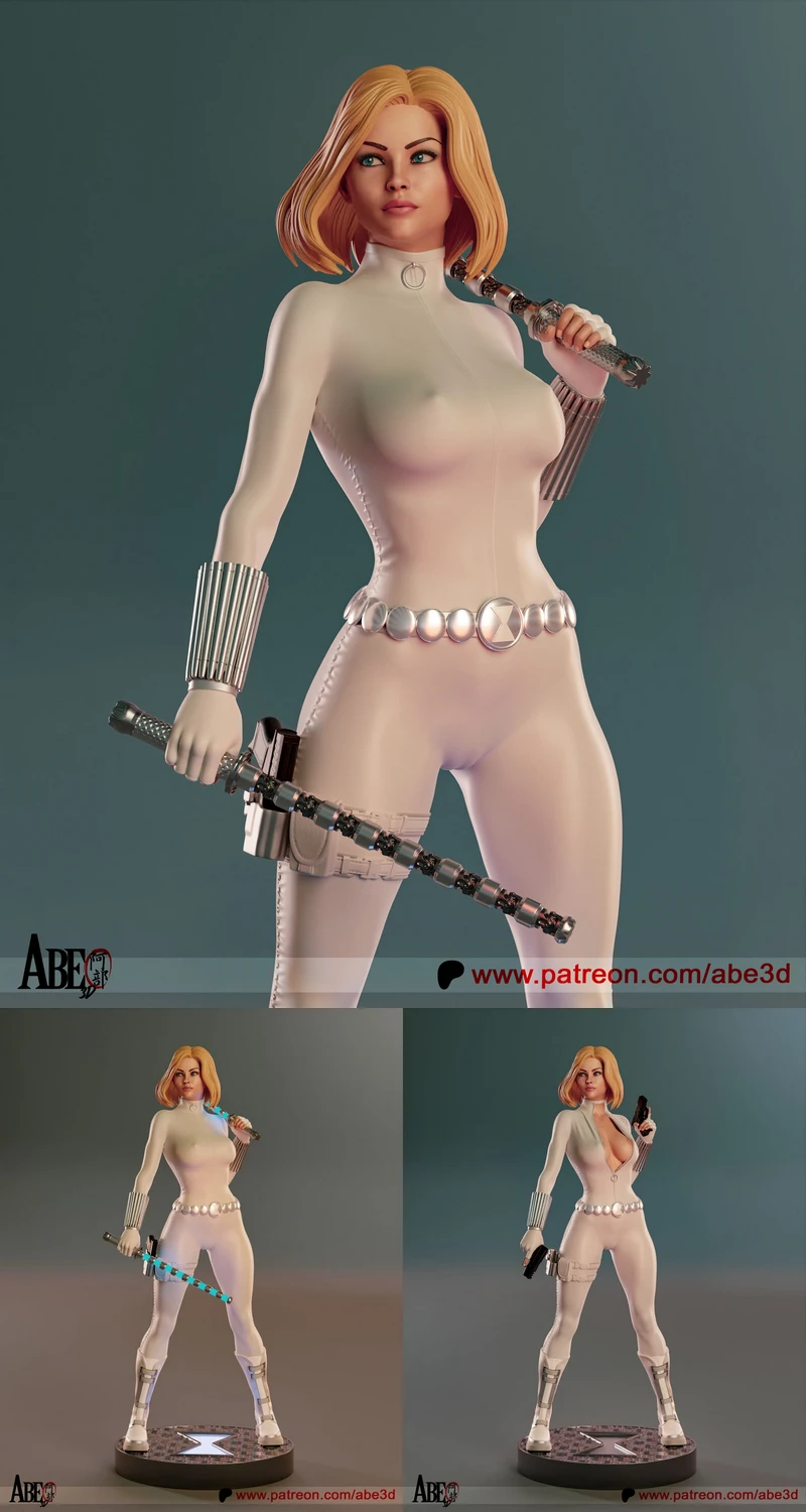 White Widow – Yelena Belova STL Figure for 3D Printing