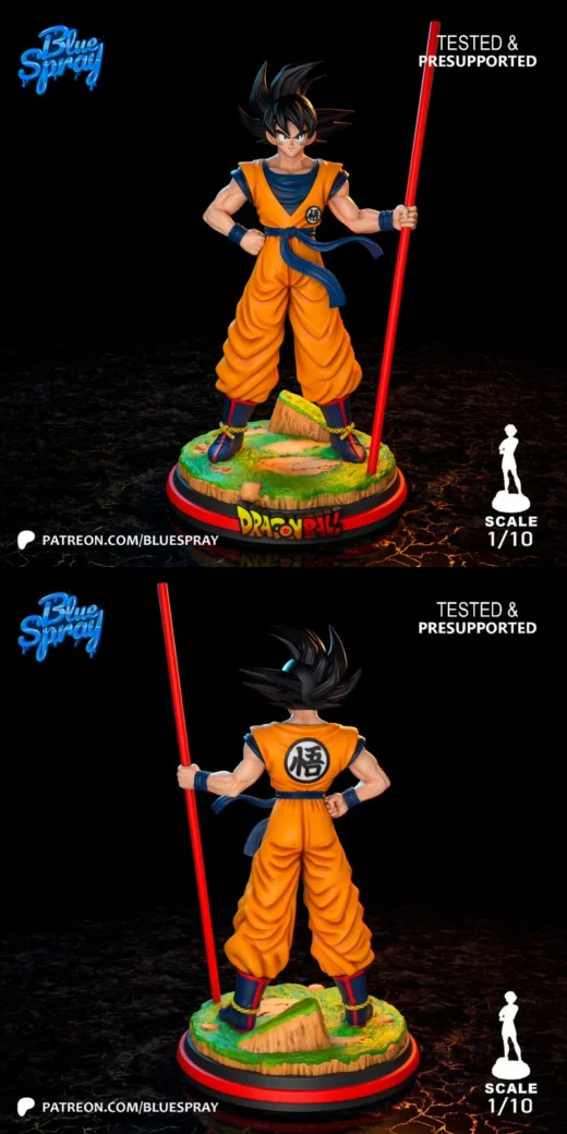 Young Goku – Dragon Ball STL Figure for 3D Printing