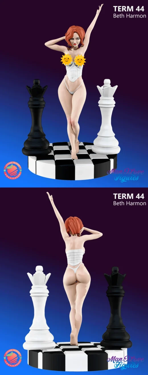 Beth Harmon – The Queen’s Gambit STL Figure for 3D Printing