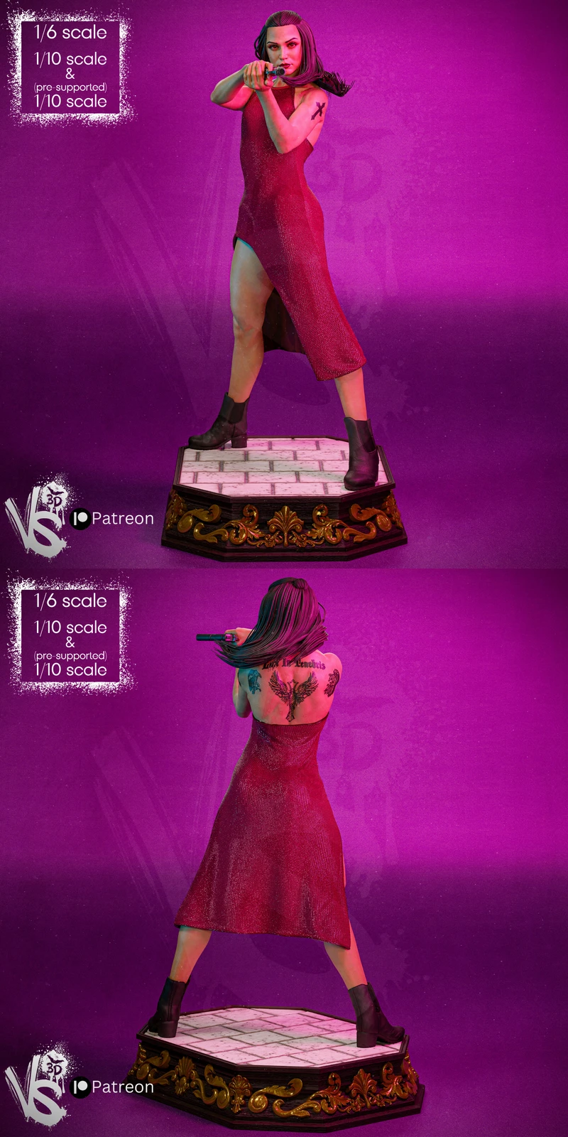 Ballerina Ver. 1 – Ana de Armas Inspired STL Figure for 3D Printing