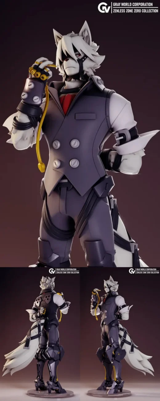 De Lycaon – Zenless Zone Zero STL Figure for 3D Printing