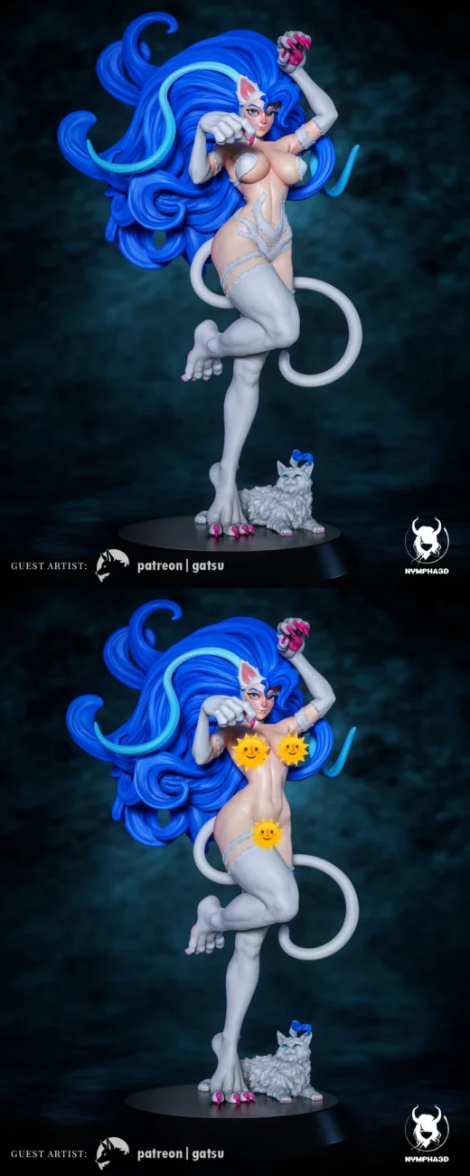 Felicia – Darkstalkers STL Figure for 3D Printing