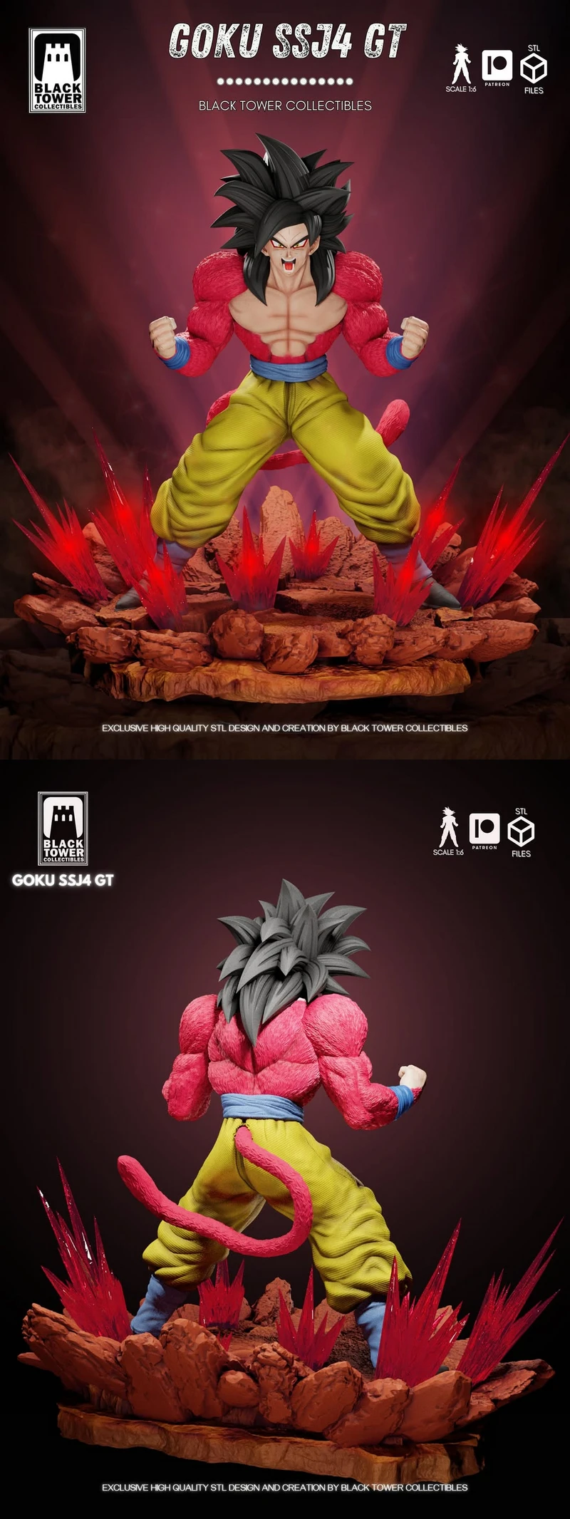 Goku Super Saiyan 4 – Dragon Ball GT STL Figure for 3D Printing